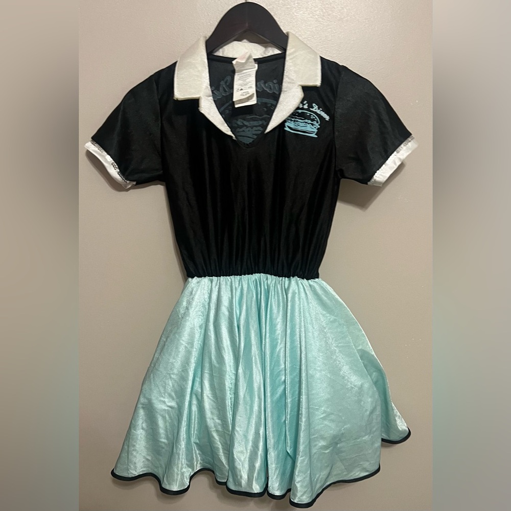 Car Hop Waitress Diner 50’s Retro Costume Size Lg elastic waist crinoline skirt